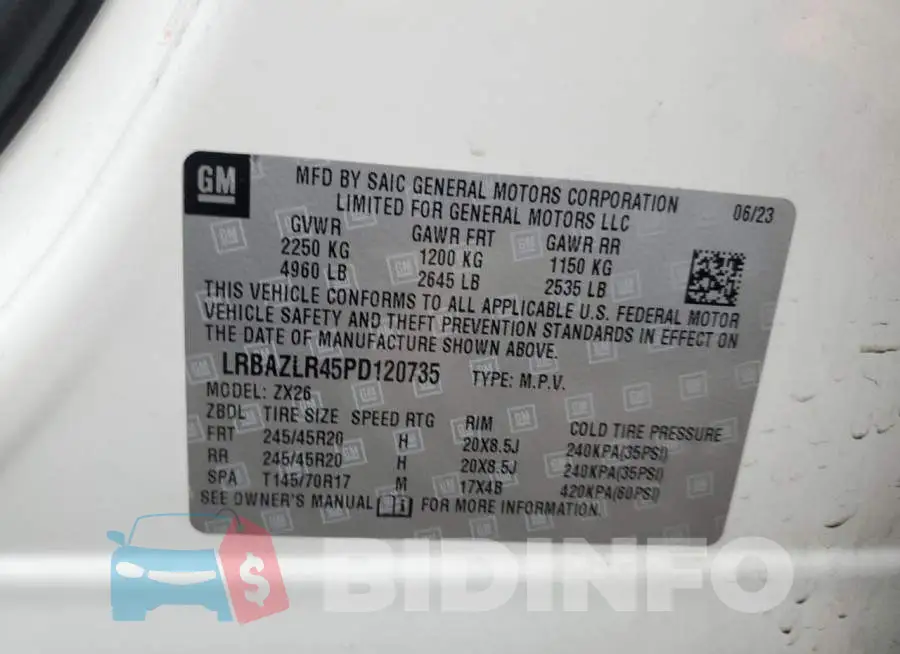 LRBAZLR45PD120735 Photo# 14