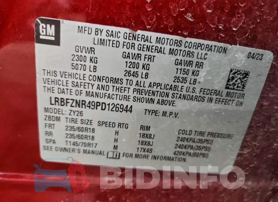 LRBFZNR49PD126944 Photo# 13