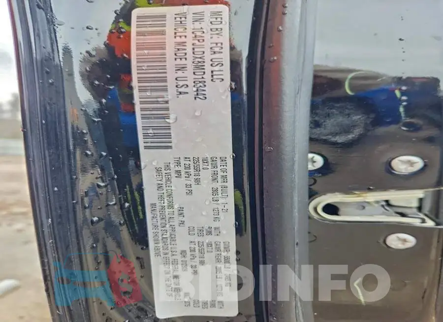1C4PJLDX8MD183442 Photo# 13