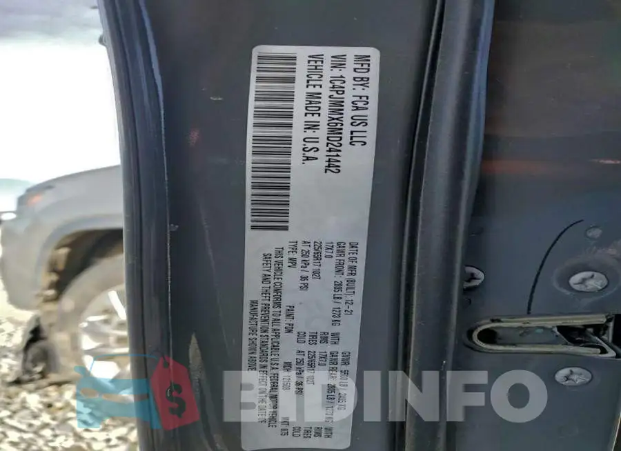 1C4PJMMX6MD241442 Photo# 13