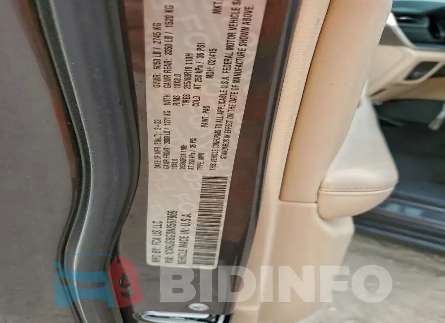 1C4RJGBG0N8567969 Photo# 13