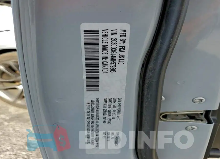 2C3CDXGJ4MH579203 Photo# 13