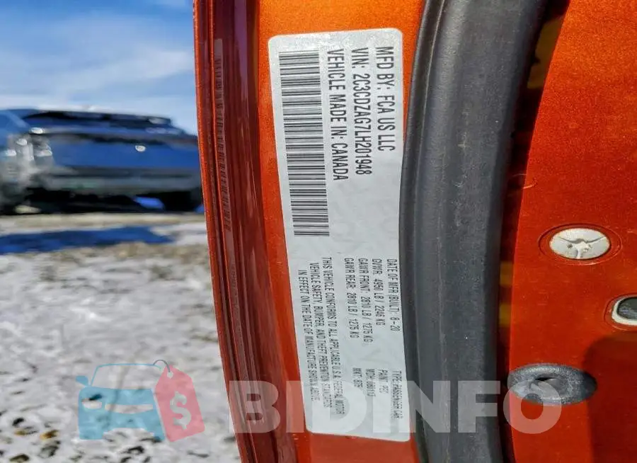 2C3CDZAG7LH201948 Photo# 13