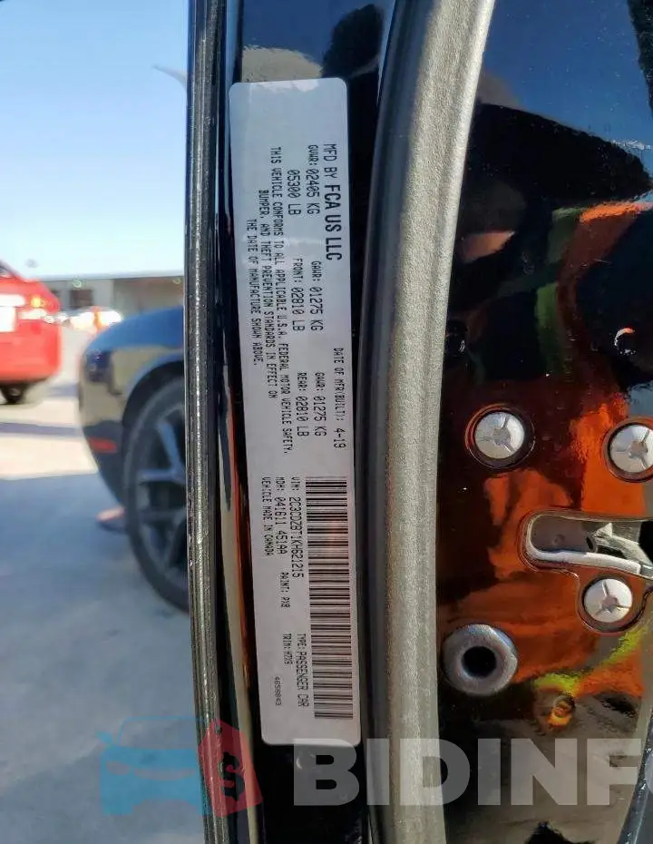 2C3CDZBT1KH621215 Photo# 12