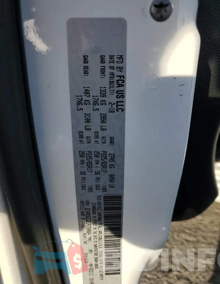 2C4RDGEG2JR250664 Photo# 14