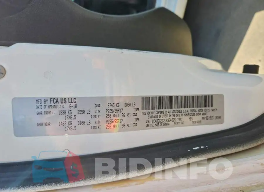 2C4RDGEG2JR334905 Photo# 14