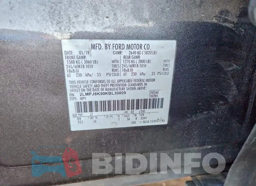 2LMPJ8K90KBL30809 Photo# 13
