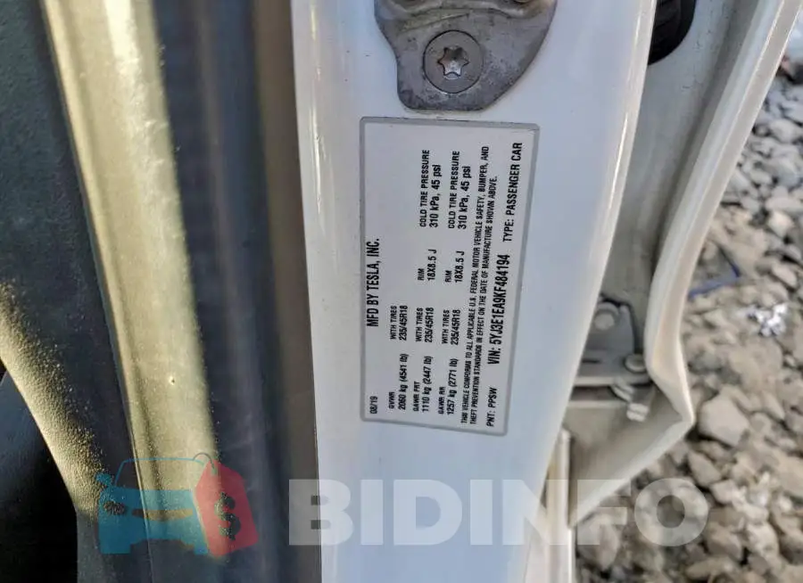 5YJ3E1EA9KF484194 Photo# 12