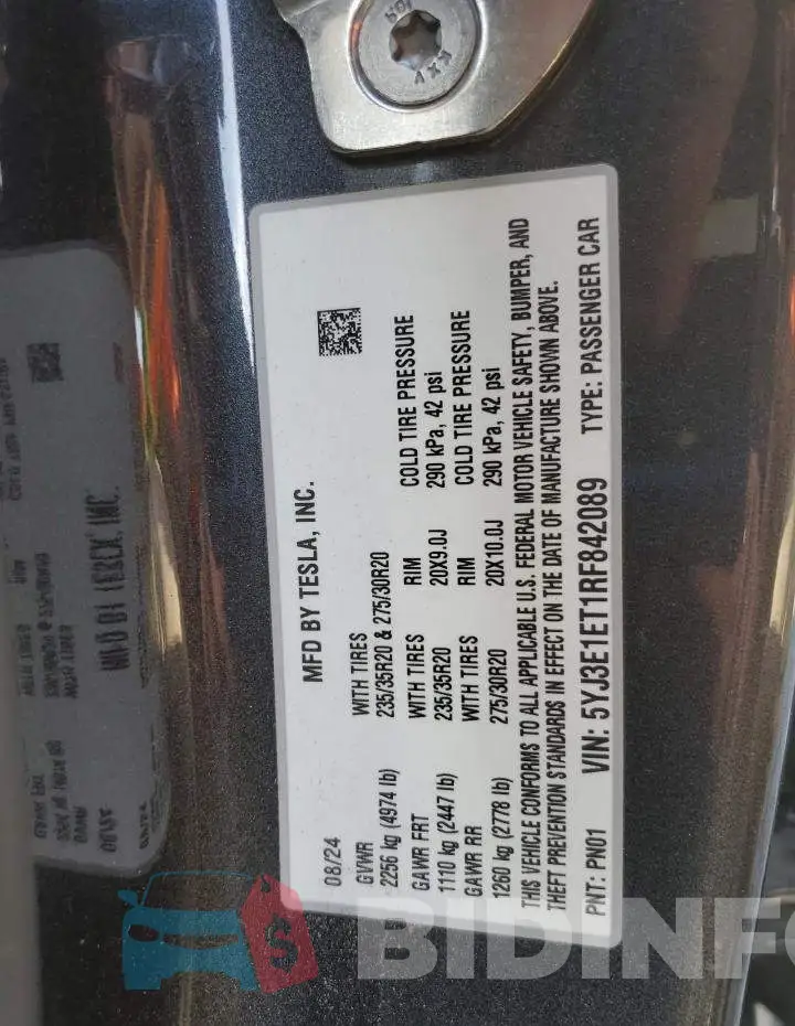 5YJ3E1ET1RF842089 Photo# 12