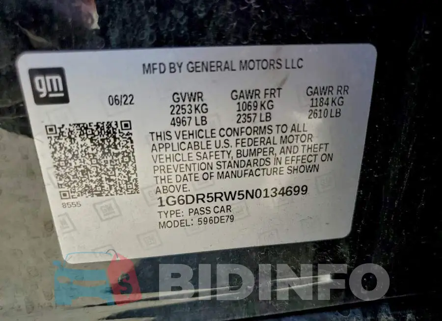 1G6DR5RW5N0134699 Photo# 13