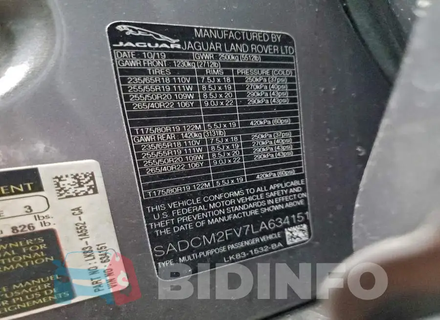 SADCM2FV7LA634151 Photo# 13