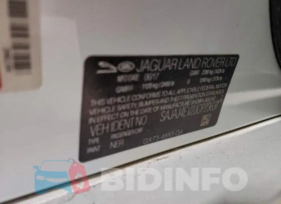 SAJAJ4EV2JCP23637 Photo# 12