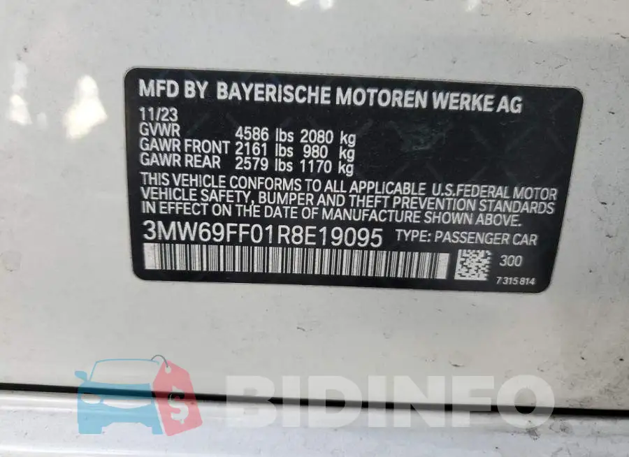 3MW69FF01R8E19095 Photo# 12
