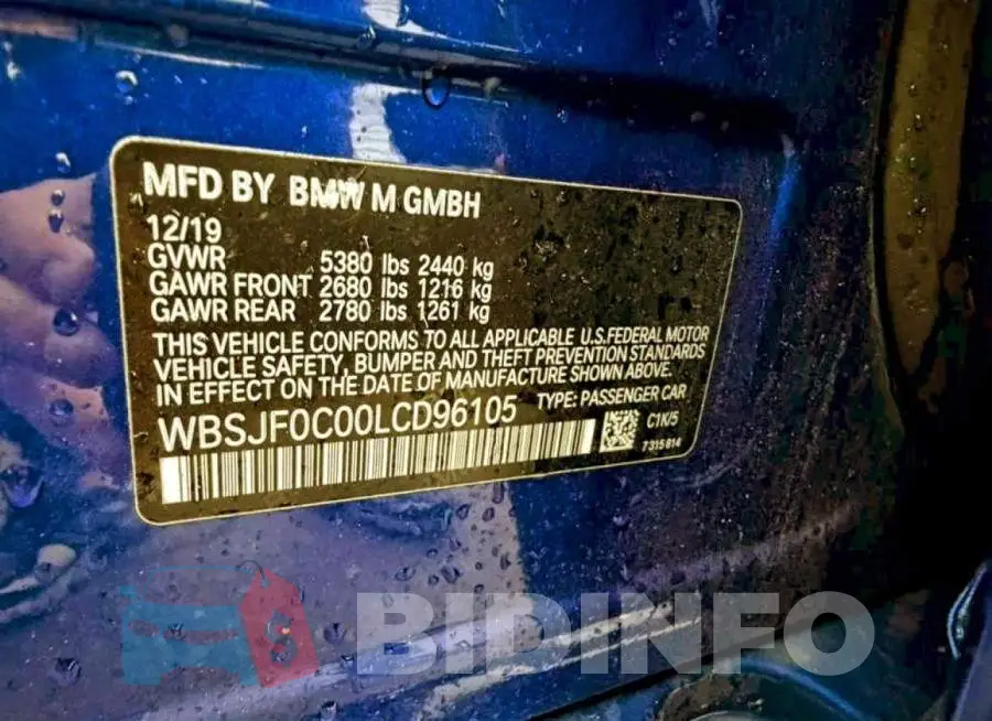 WBSJF0C00LCD96105 Photo# 10