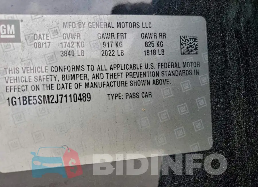 1G1BE5SM2J7110489 Photo# 13