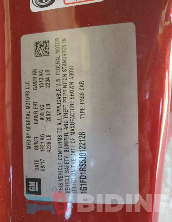 1G1FD1RS5J0122128 Photo# 12