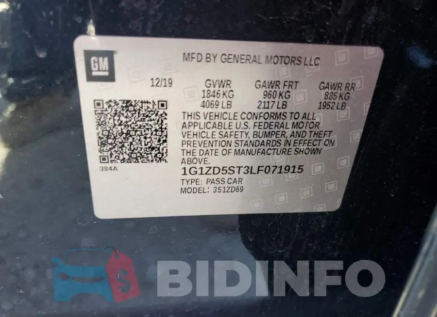 1G1ZD5ST3LF071915 Photo# 12