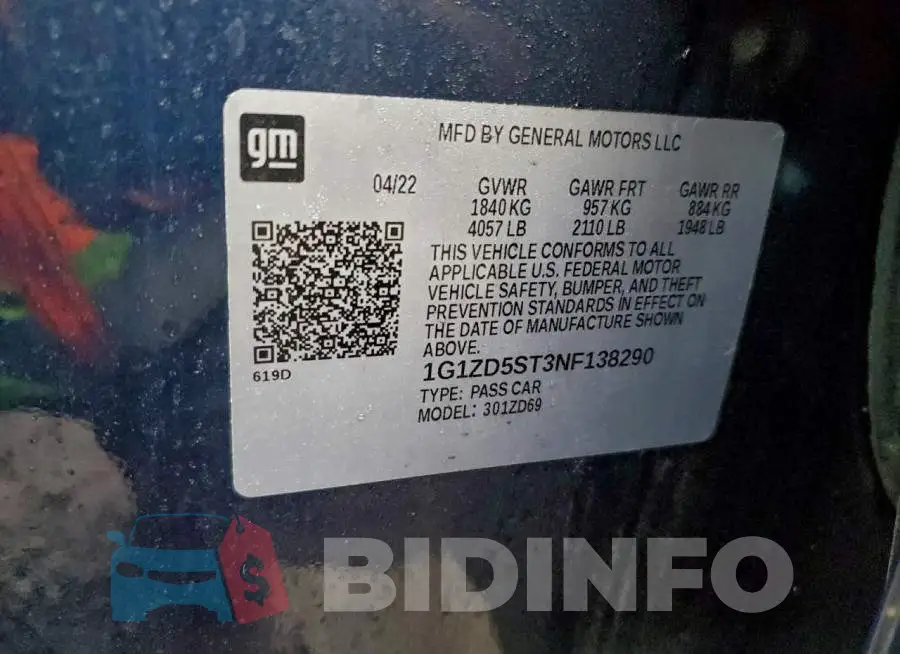 1G1ZD5ST3NF138290 Photo# 12