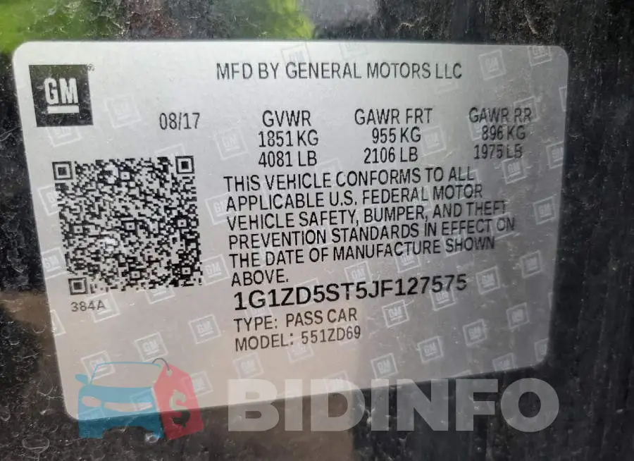 1G1ZD5ST5JF127575 Photo# 12