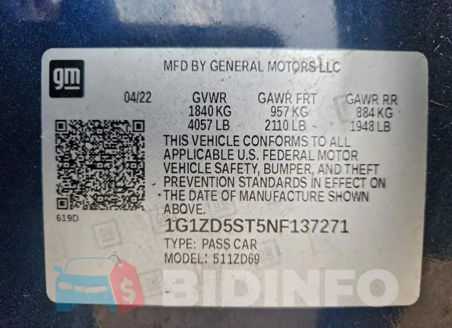 1G1ZD5ST5NF137271 Photo# 13