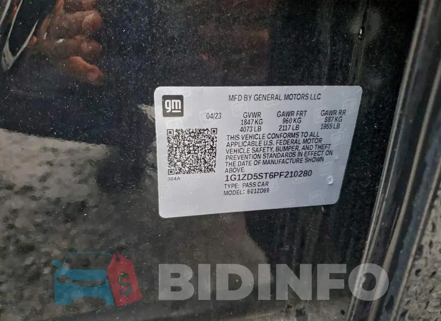 1G1ZD5ST6PF210280 Photo# 12