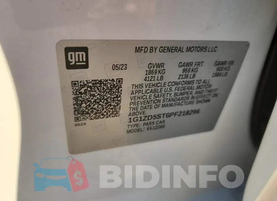 1G1ZD5ST6PF218296 Photo# 12