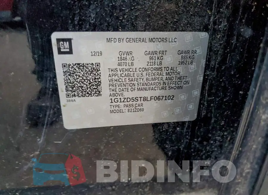 1G1ZD5ST8LF067102 Photo# 12