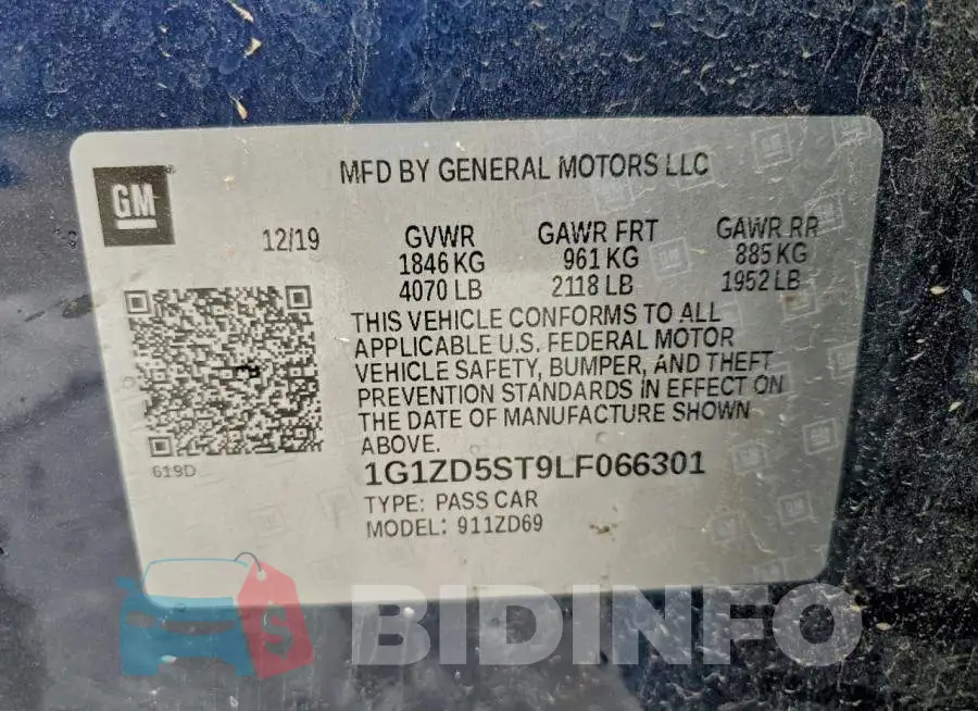 1G1ZD5ST9LF066301 Photo# 12