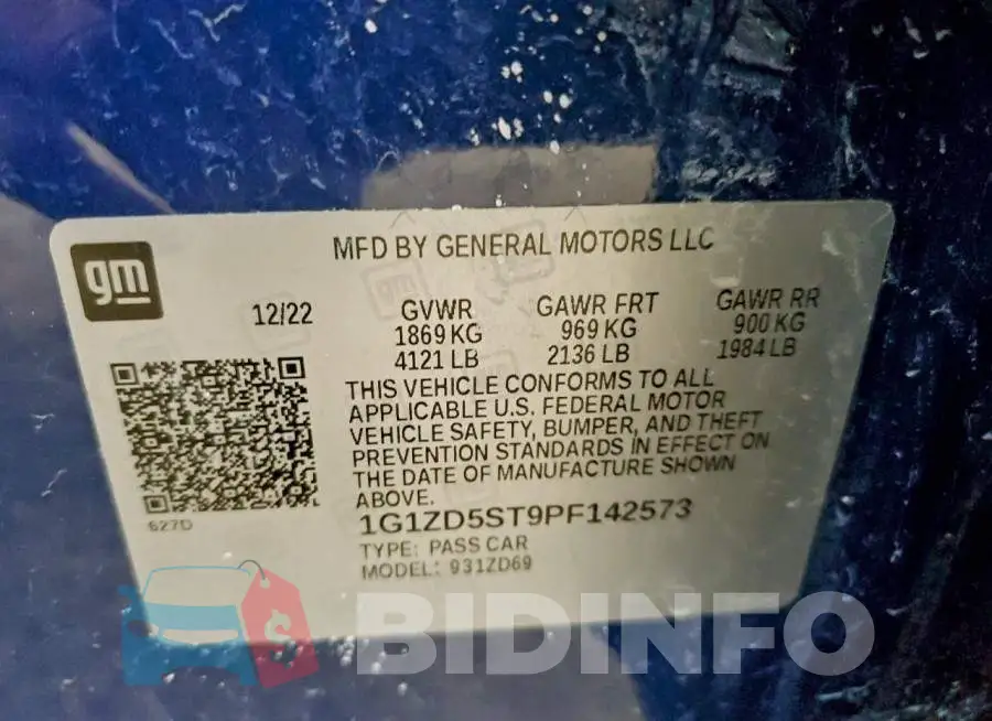 1G1ZD5ST9PF142573 Photo# 13