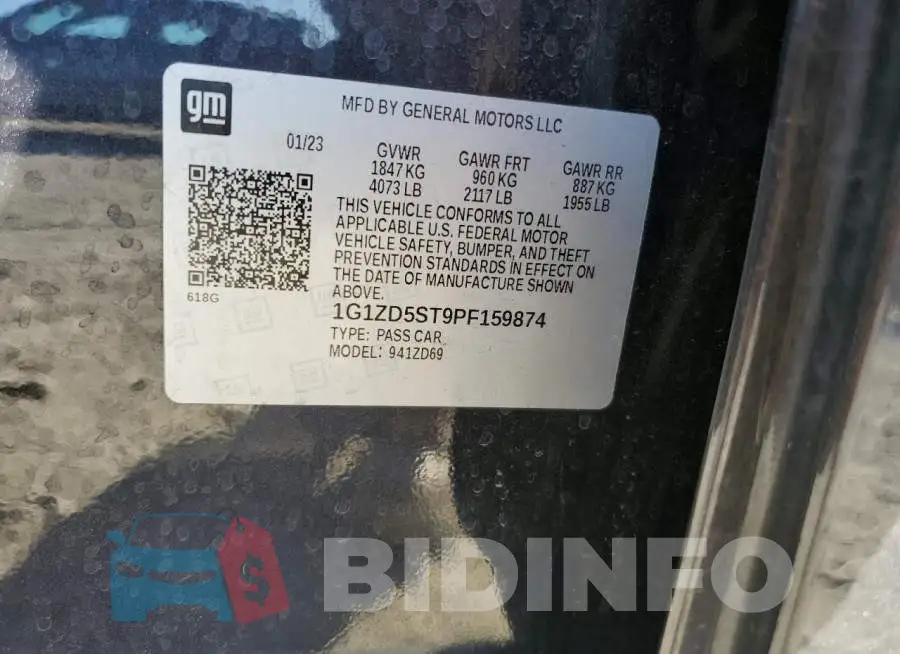 1G1ZD5ST9PF159874 Photo# 13