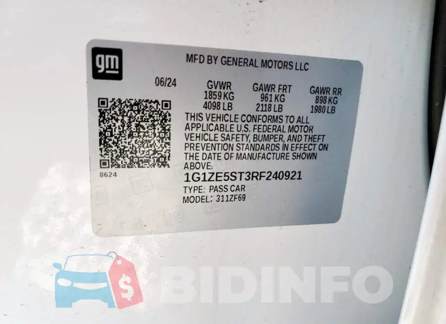 1G1ZE5ST3RF240921 Photo# 12