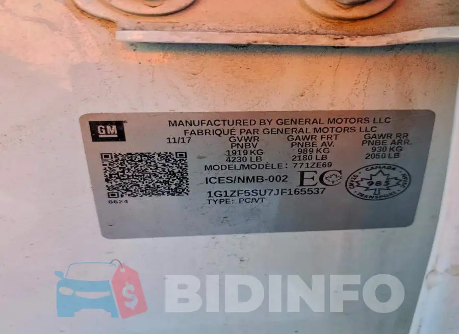 1G1ZF5SU7JF165537 Photo# 13
