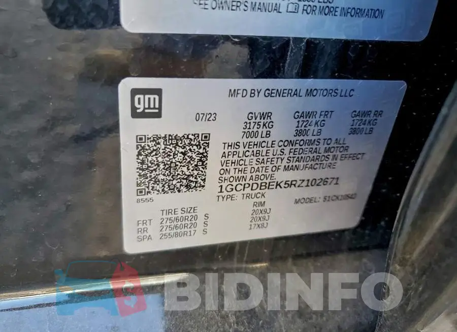 1GCPDBEK5RZ102671 Photo# 12