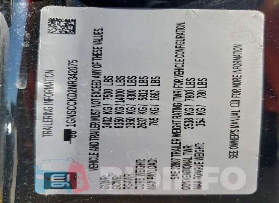 1GNSCCKD2NR342075 Photo# 13