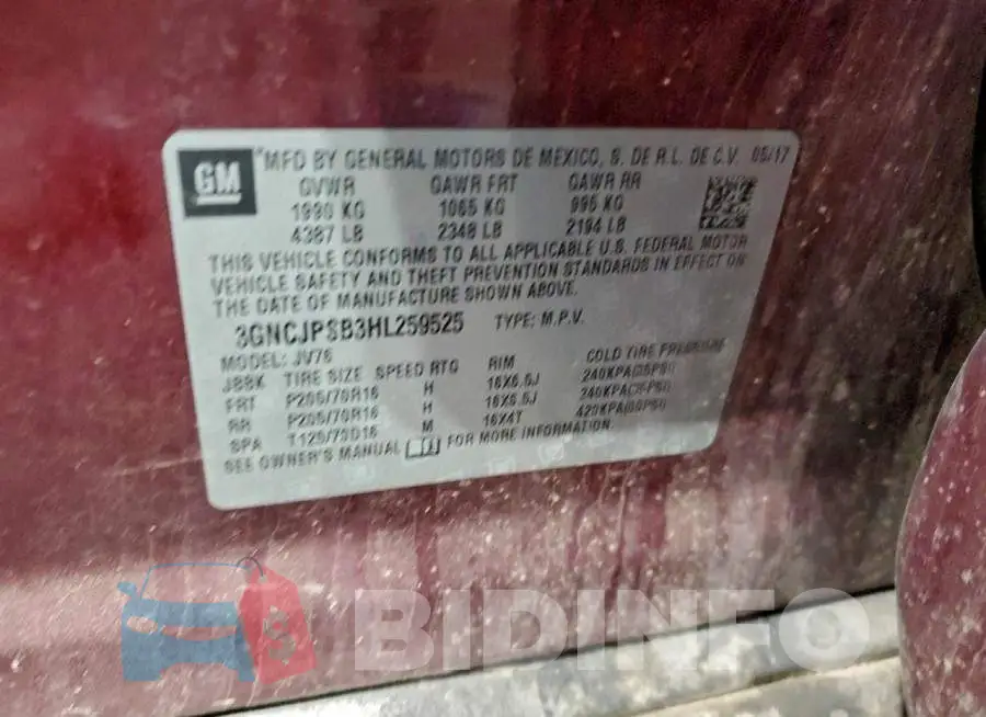 3GNCJPSB3HL259525 Photo# 12