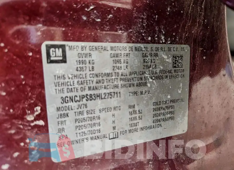 3GNCJPSB3HL275711 Photo# 12