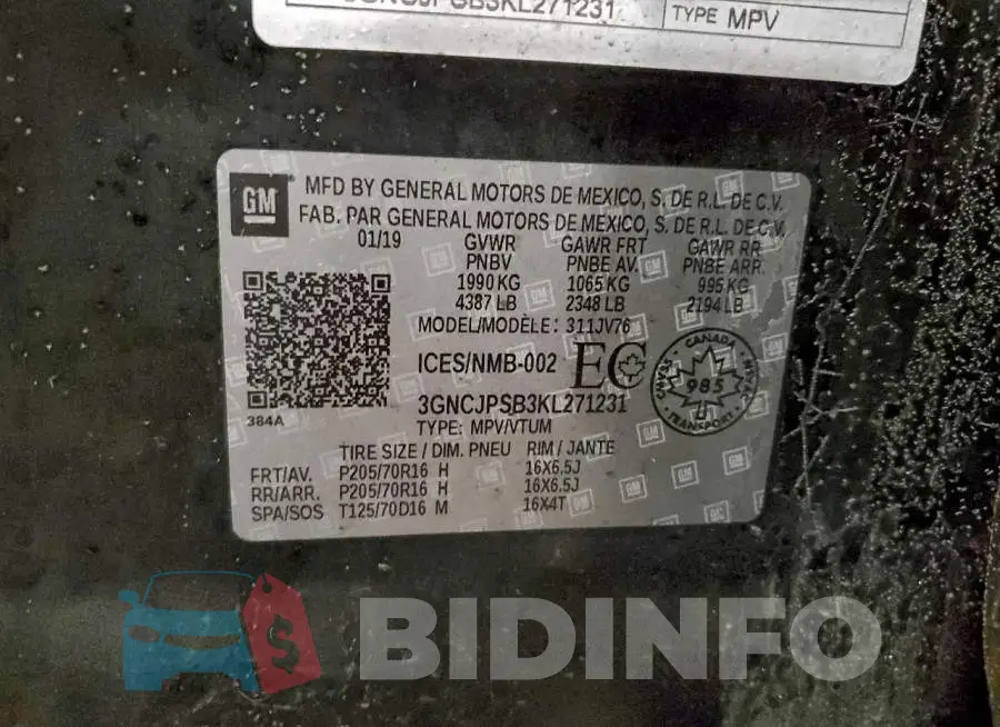 3GNCJPSB3KL271231 Photo# 13
