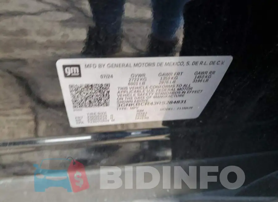 3GNKBCR43RS284831 Photo# 12