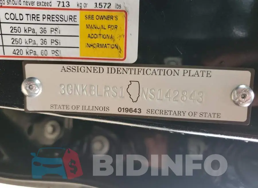3GNKBLRS1NS142843 Photo# 12