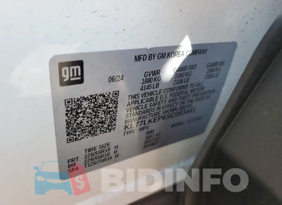 KL77LKEP6SC083441 Photo# 13