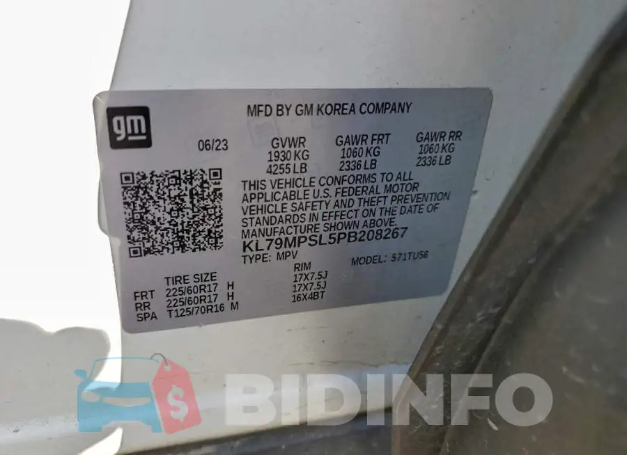 KL79MPSL5PB208267 Photo# 12