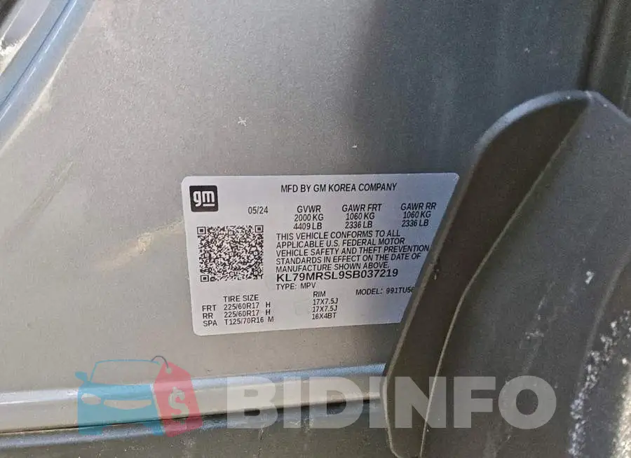KL79MRSL9SB037219 Photo# 13