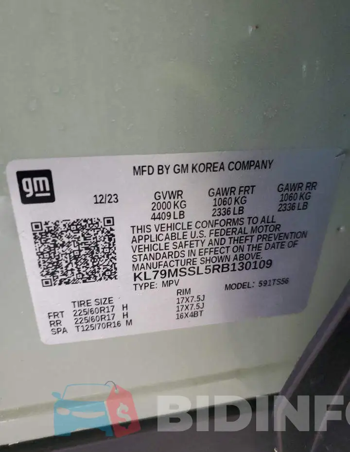 KL79MSSL5RB130109 Photo# 13