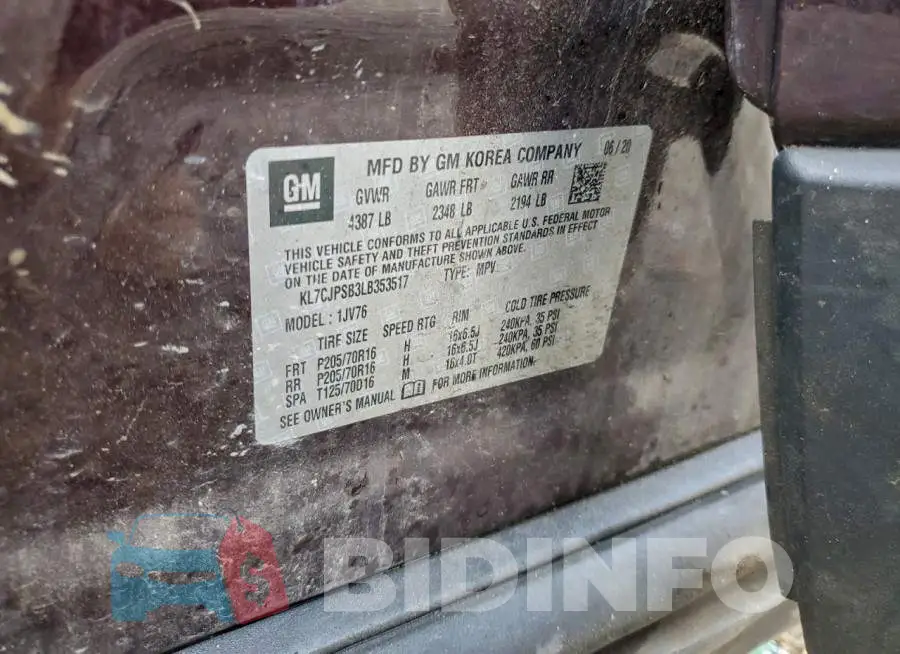 KL7CJPSB3LB353517 Photo# 12