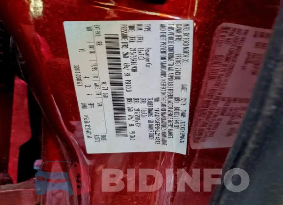 1FADP3FE9HL214812 Photo# 12