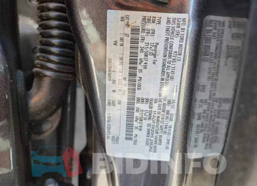 1FADP3M20HL256262 Photo# 12