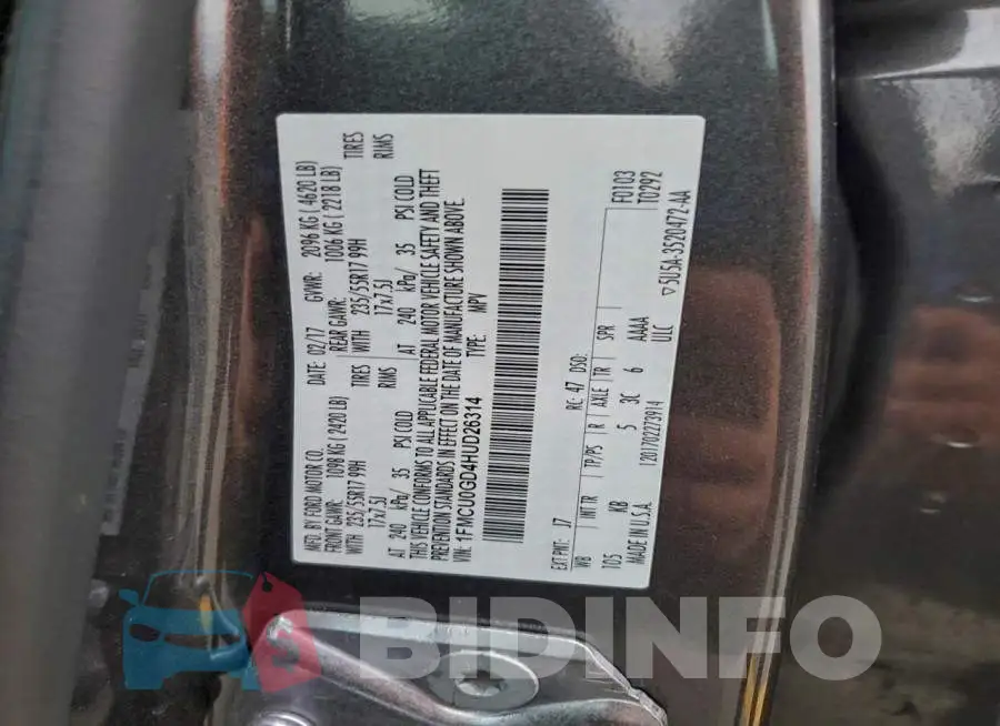 1FMCU0GD4HUD26314 Photo# 13