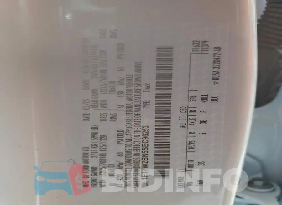 1FT7W2BN5SEC96253 Photo# 13