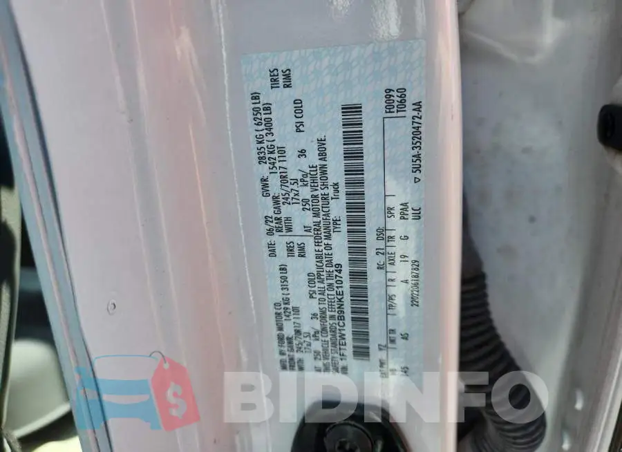 1FTEW1CB9NKE10749 Photo# 12
