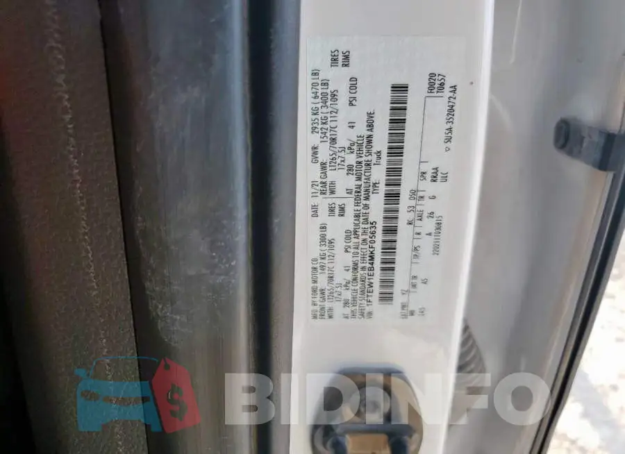 1FTEW1EB4MKF05635 Photo# 12
